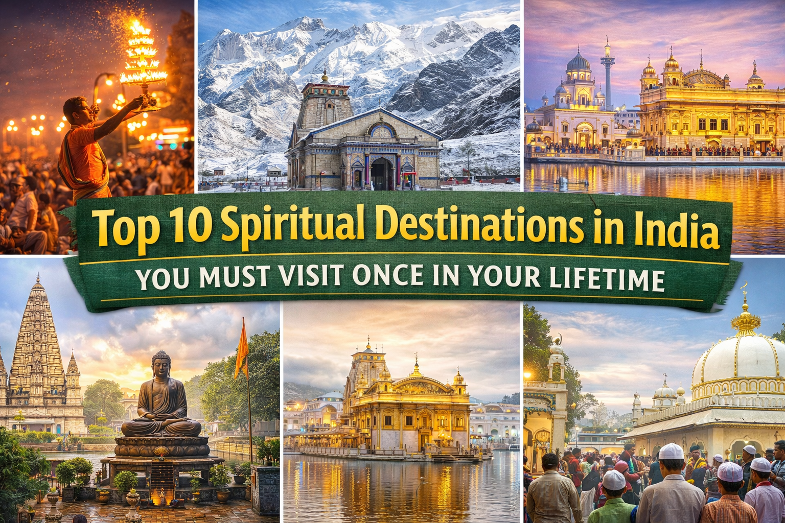 Top 10 Spiritual Destinations in India You Must Visit